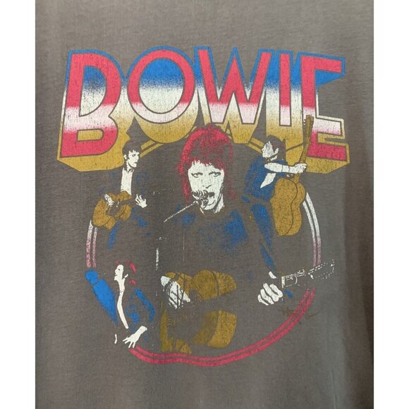 DAVID BOWIE ZIGGY STARDUST 1972 CONCERT T SHIRT Licensed Retro Tour Adult S - Picture 1 of 8